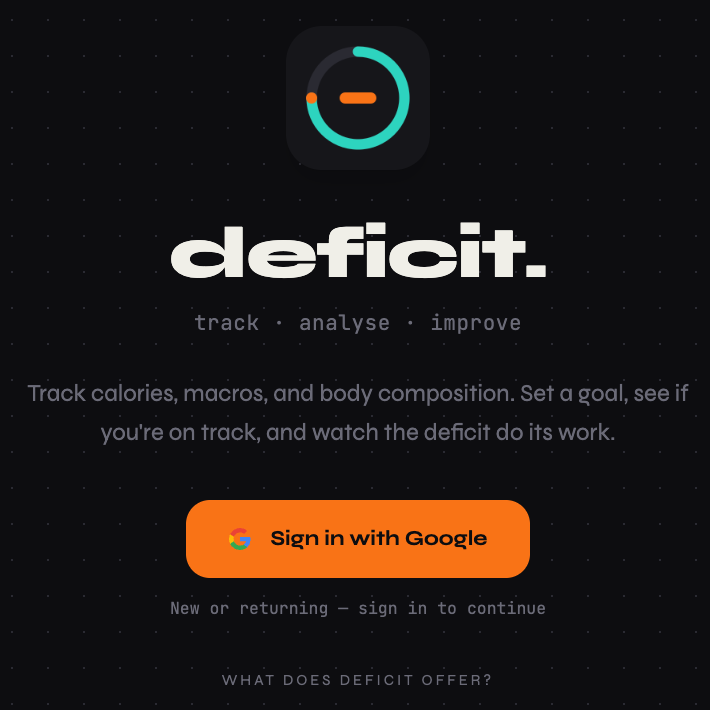 Deficit app